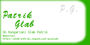 patrik glab business card